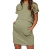 Maternity BAE The Label | Take It Easy Tee Dress* Khaki