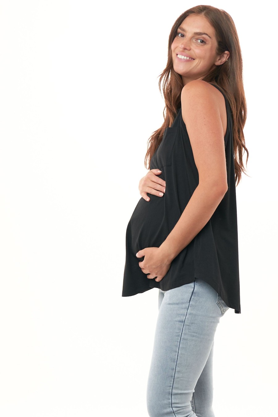 Maternity BAE The Label | Ready Set Go Tank* Black