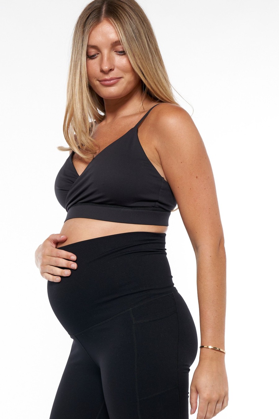 Maternity BAE The Label | Bodyhold™ Set In Motion Nursing Bra Black