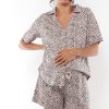 Maternity BAE The Label | Rise And Lounge Shirt * Clay Cheetah