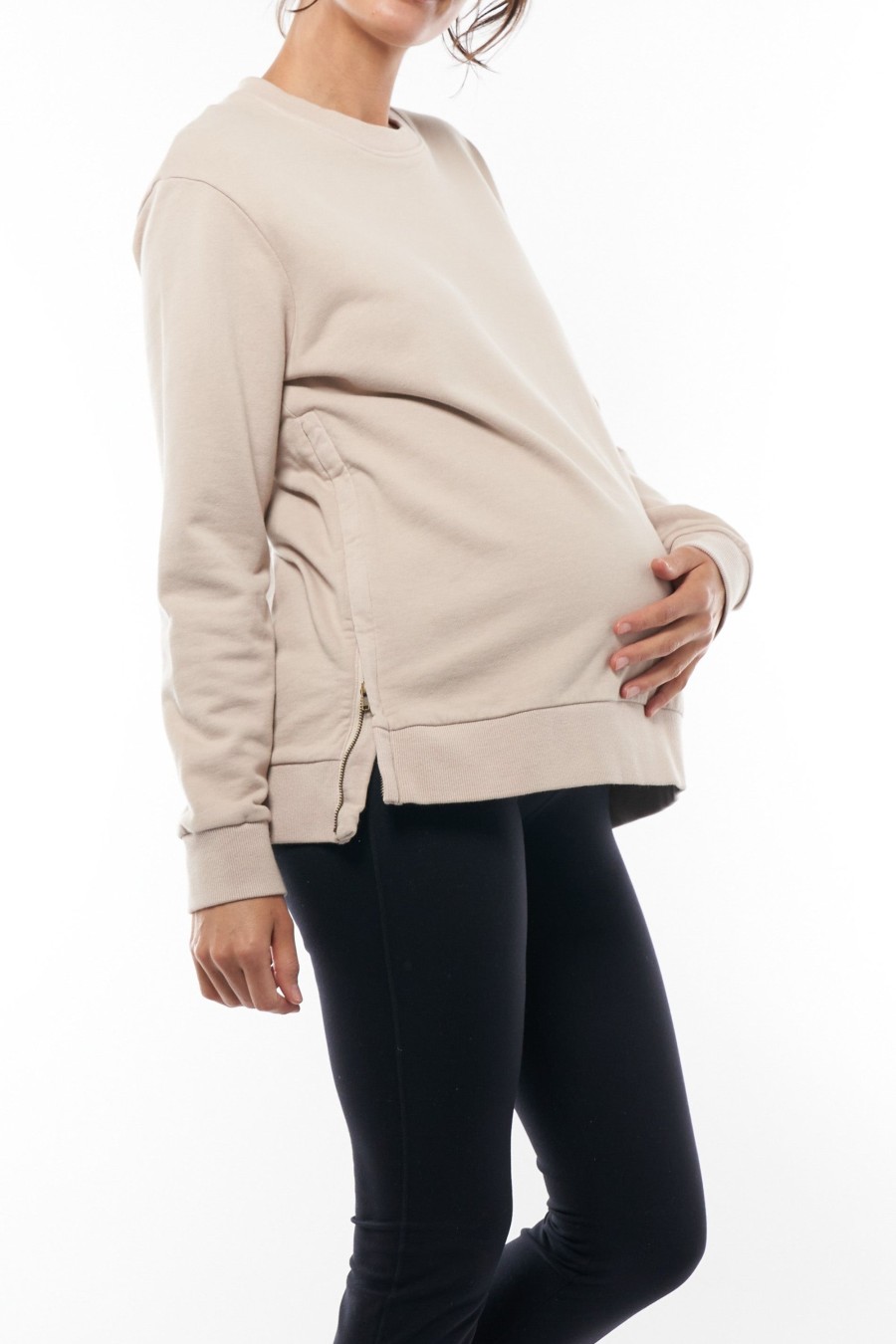 Maternity BAE The Label | Time Out Nursing Sweat Stone