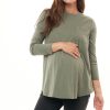 Maternity BAE The Label | Ready Set Go L/S Top* Khaki