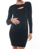 Maternity BAE The Label | The Highline Knit Dress * Black