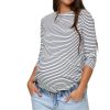 Nursing BAE The Label | Me And You Long Sleeve Top* Micro Stripe