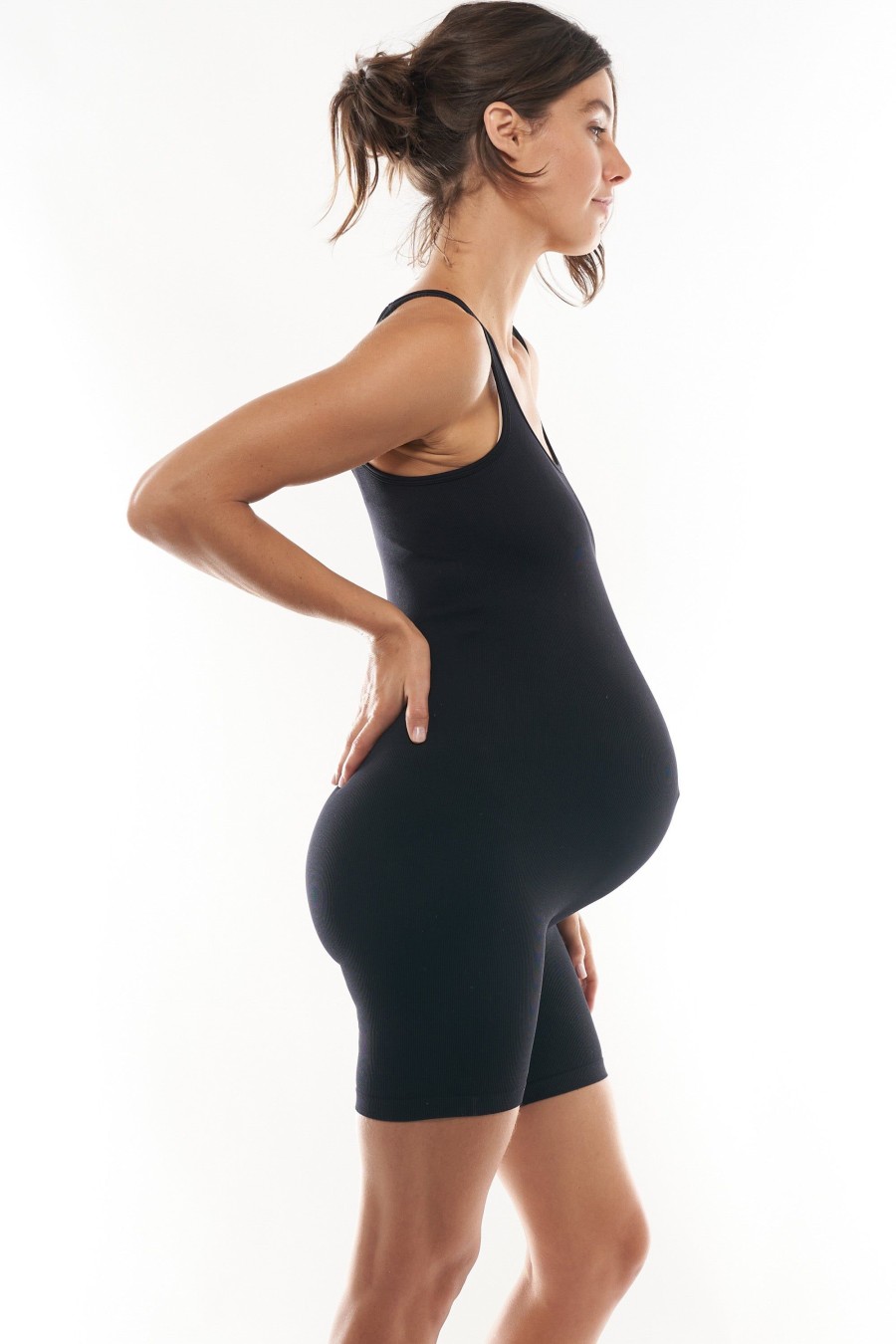 Maternity BAE The Label | The Movement Romper Black