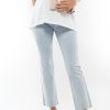 Maternity BAE The Label | As It Was Kick Flare Maternity Jean Blue Stone