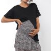 Maternity BAE The Label | Twilight Shirred Skirt * Paisley