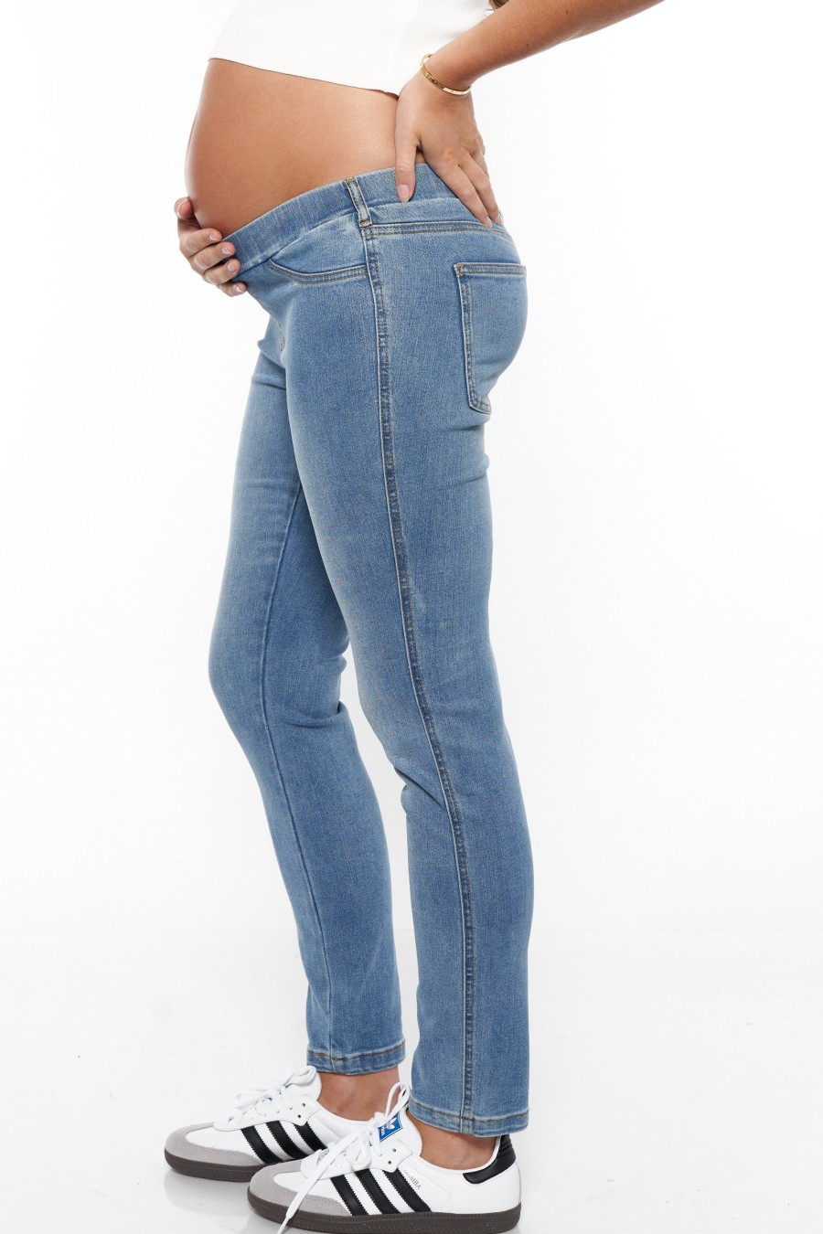 Maternity BAE The Label | Stretch Out Slim Jean Indigo