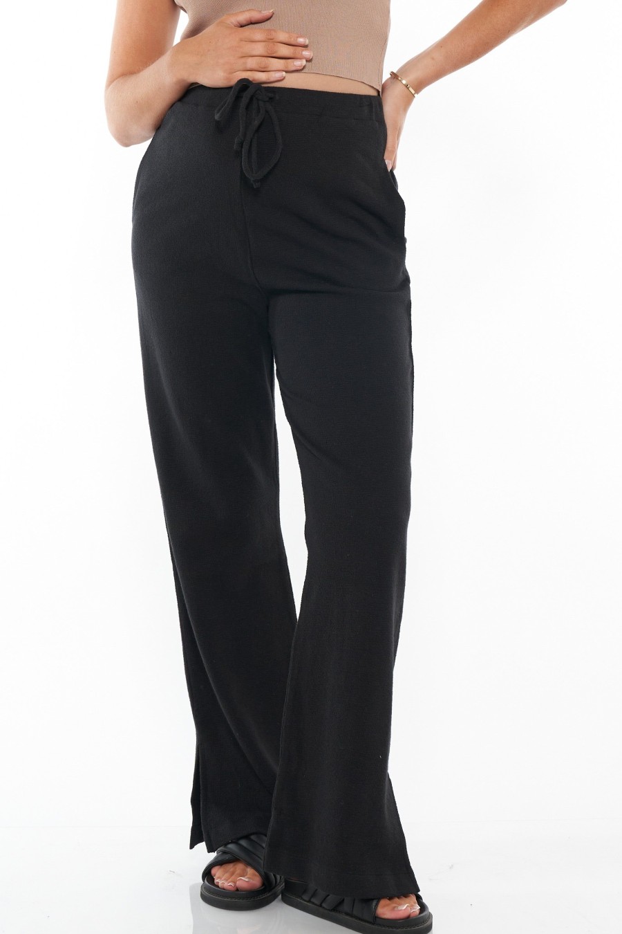 Maternity BAE The Label | Kindred Split Pants Black