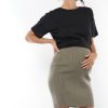 Maternity BAE The Label | Serenity Knit Maternity Skirt* Khaki