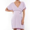 Maternity BAE The Label | Wrap Around You Mini Dress * Lilac