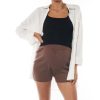 Maternity BAE The Label | Cloud Nine Knit Maternity Short Chocolate