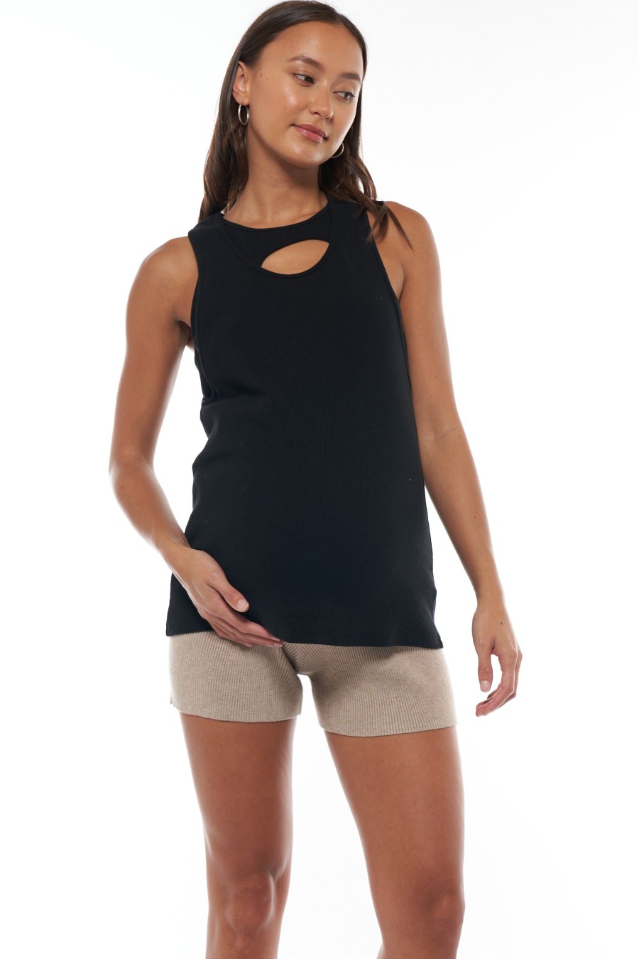 Maternity BAE The Label | More Or Less Nursing Tank* Black